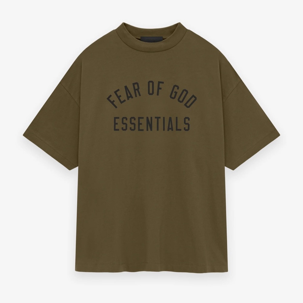 Fear of God Essentials Olive Short Sleeve Tee